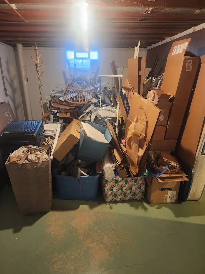 Roll-off dumpster container at job site for 20 Yard Dumpster Rental in Farmington